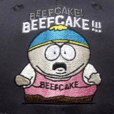 SOUTH PARK baseball hat Cartman cap Beefcake cartoon 1998 Comedy Central NWT