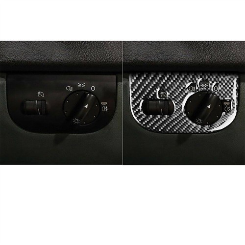 For Audi TT 8N 2001-06 RHD Inner Headlight Switch Button Panel Trim Carbon Fiber - Bild 5 von 9