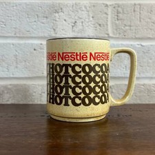 Nestlé Speckled Stoneware Japanese Hot Cocoa Beverage Coffee Drink Mug Brown