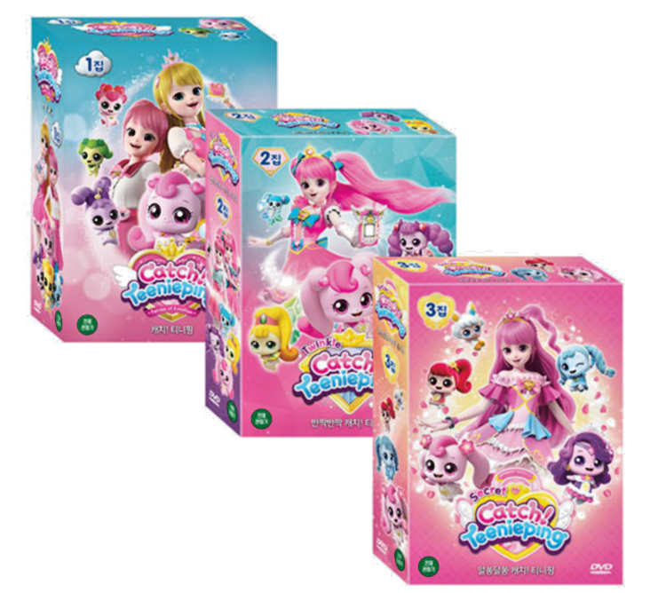 Catch Teenieping Season 1, 2 & 3 DVD Set Cartoon Eng-Kor Language