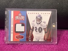 2020 PANINI PLATES & PATCHES ED REED CC-1 CANTON CLOTH RAVENS PATCH RED SSP#/10
