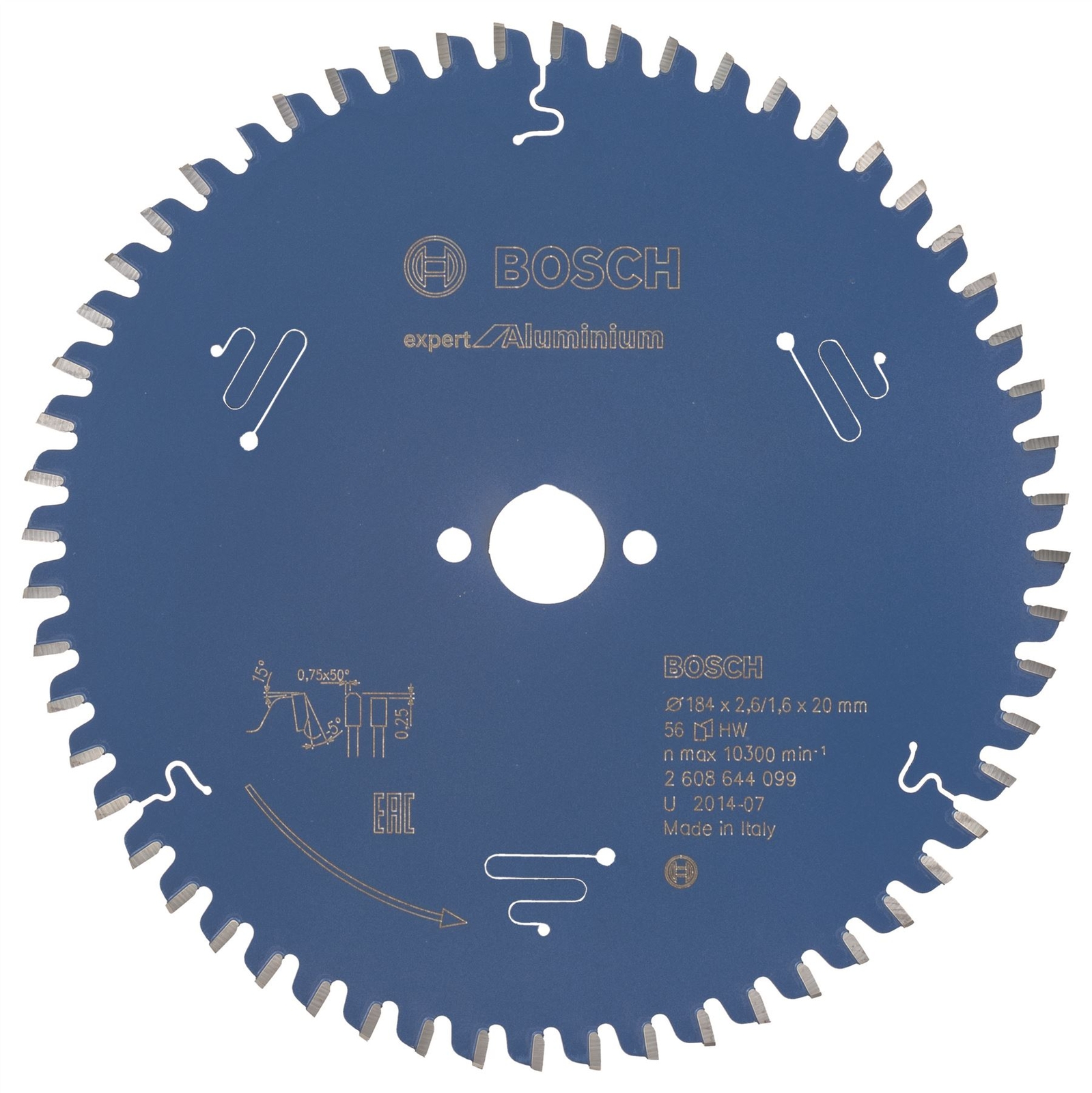Bosch Circular saw blade Expert Aluminium 184x20x2,6 mm, 56 2608644099