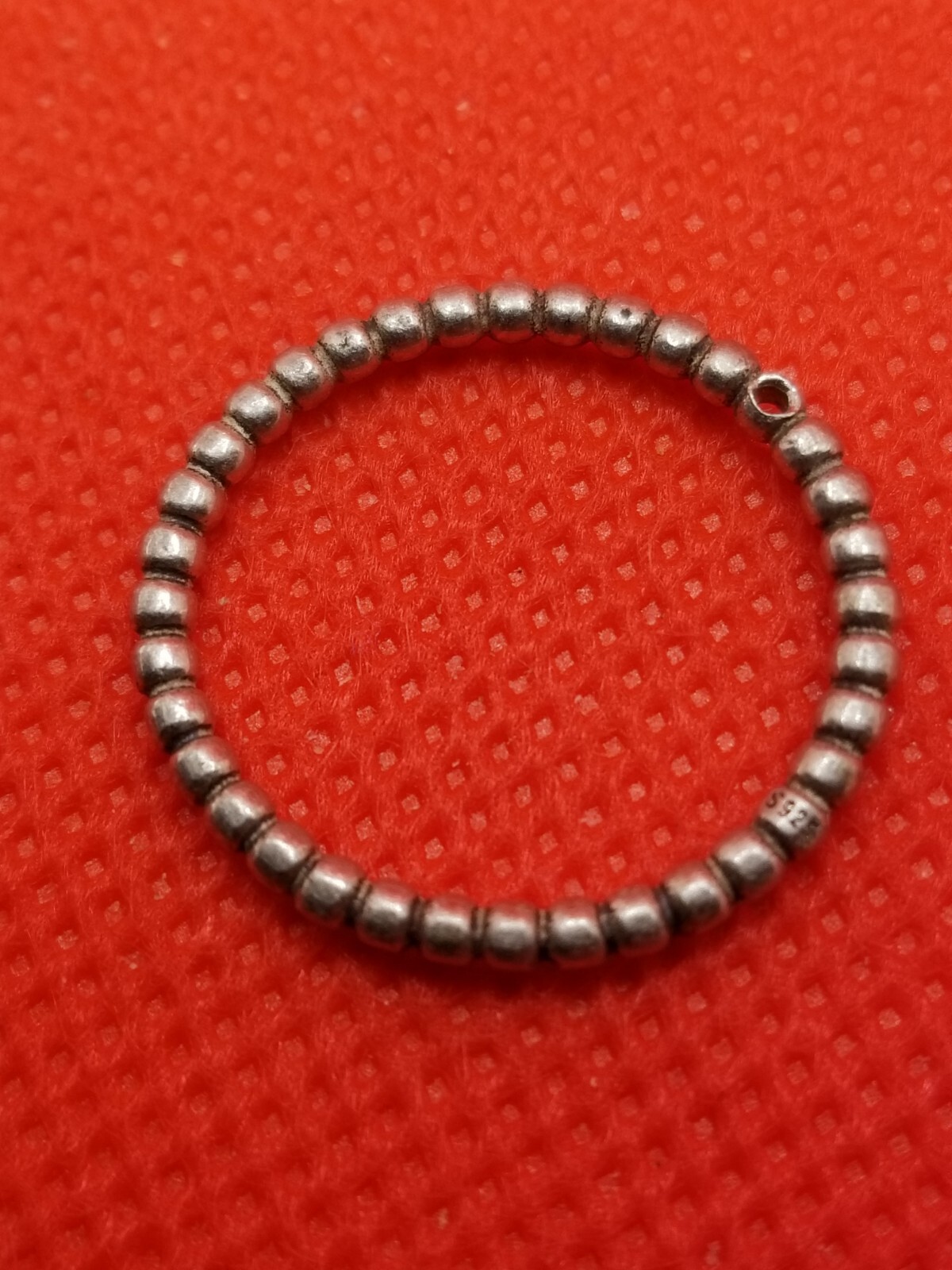 Stackable Thin Bubble Sterling Silver 925  Ring S… - image 1