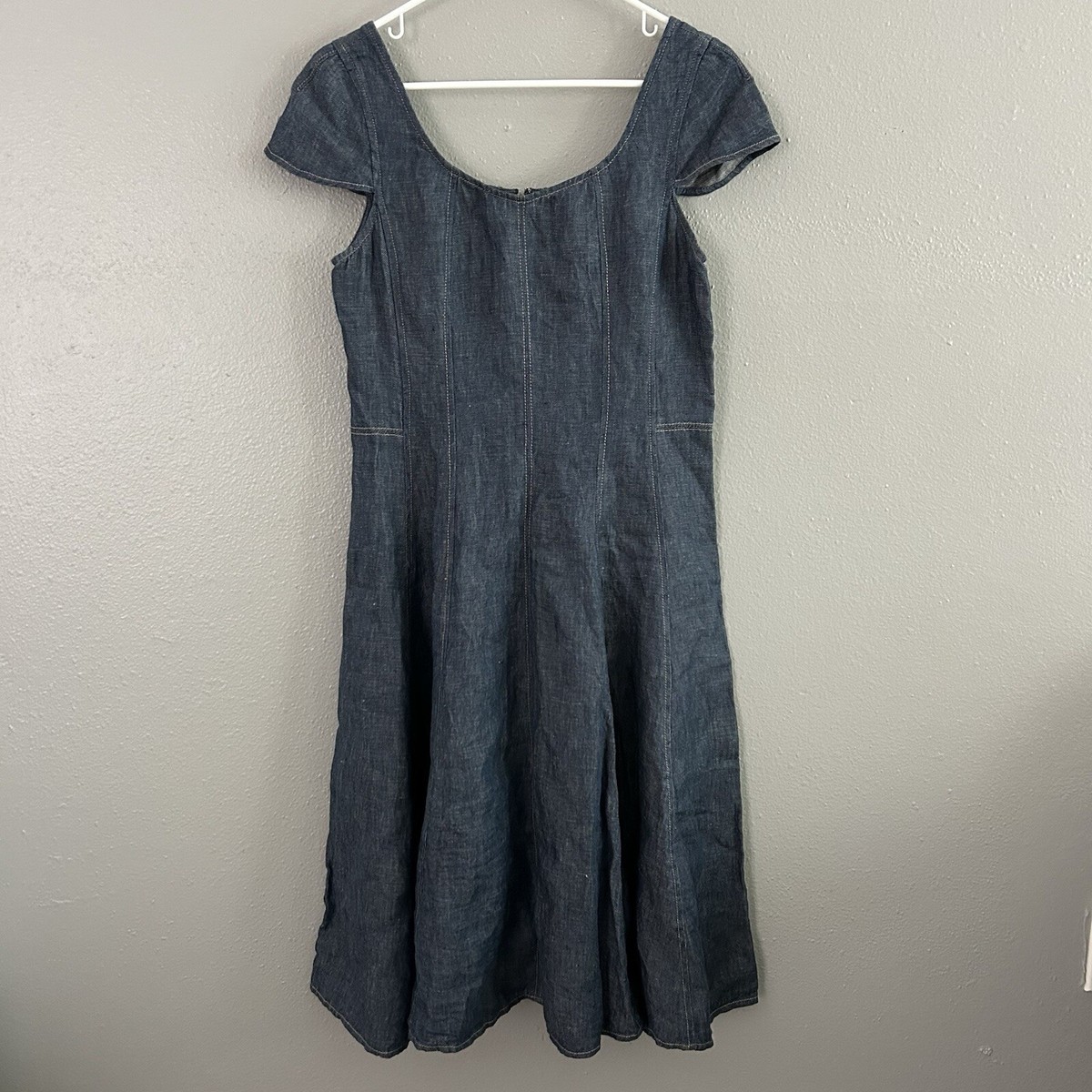 slim fit dress slacks Blueveil Chambray Dress Washed Denim / Medium main image 0