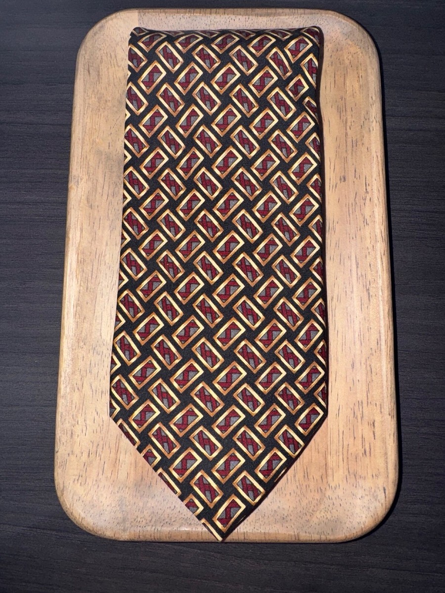 Hunting Horn J. Riggings Multicolor Geometric Tie