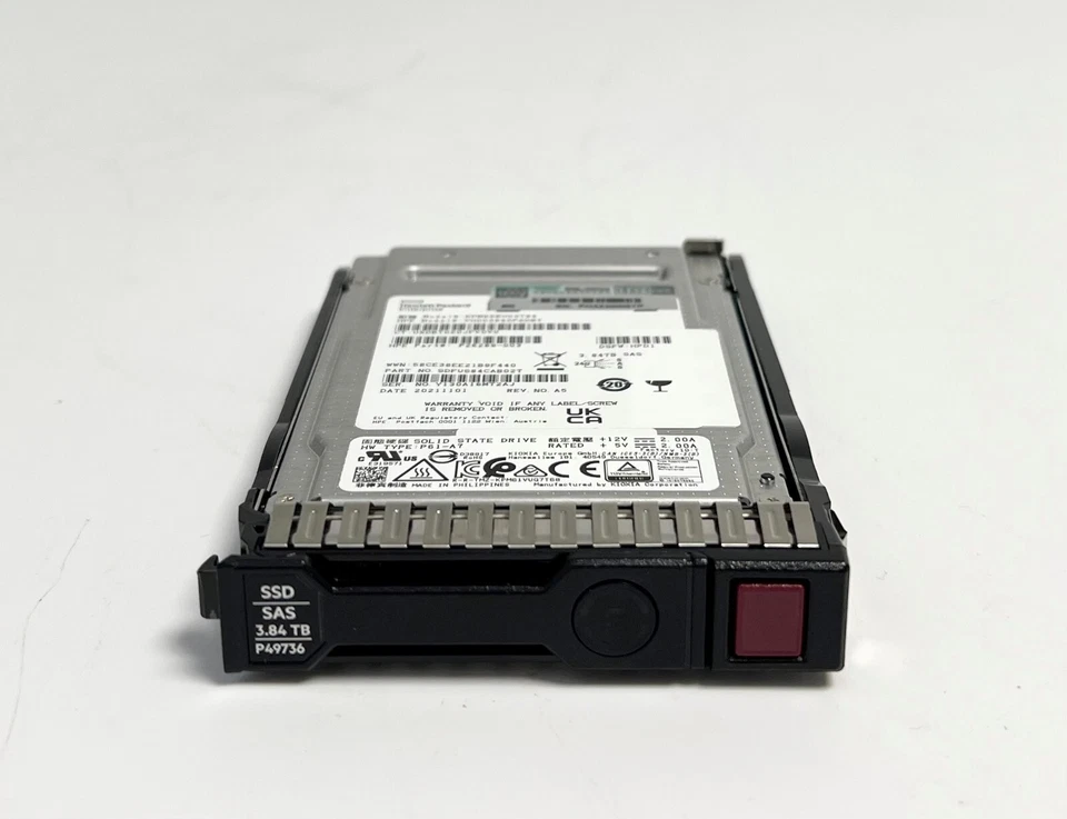 HPE 3.84TB SAS P49034-B21 12G Read Intensive SFF SC Multi Vendor SSD