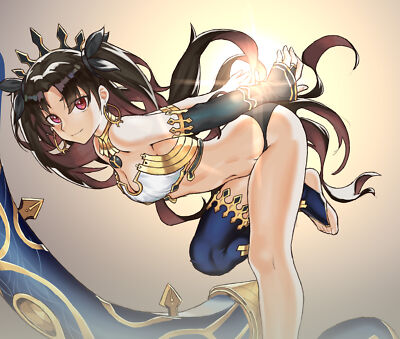 Anime girls digital art artwork 2d portrait ishtar Playmat Game Mat Desk