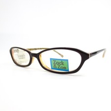 ZACK & ZOE ZZ06 COL 10 brown yellow kids eyeglasses frames oval 46-14-130