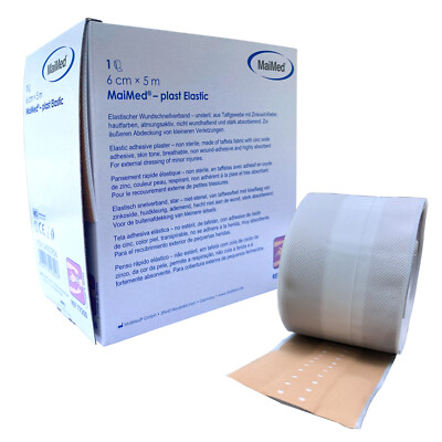 MaiMed  - plast Elastic Pflaster Rolle Wundpflaster elastisch 5m Rollenpflaster