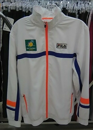 FILA Mens L/S BNP Paribas Open White 