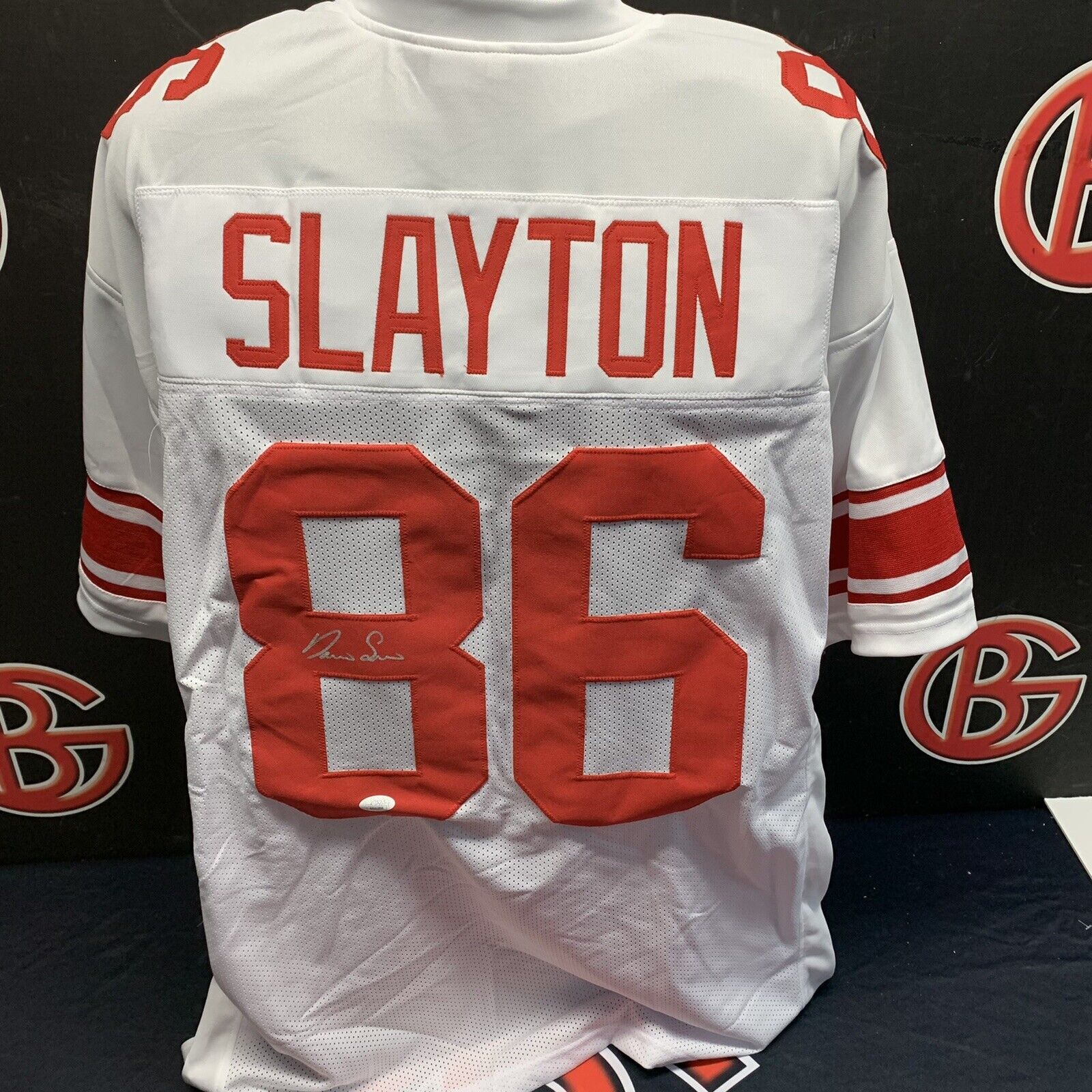 Darius Slayton Autographed Signed Giants White Jersey JSA