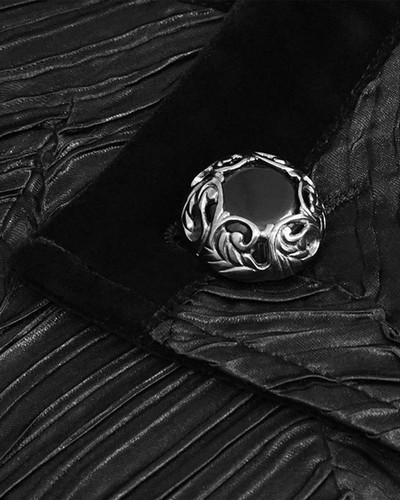 Devil Fashion Mens Gothic Steampunk Waistcoat Vest Black Pleated Velvet Wedding - Picture 8 of 12