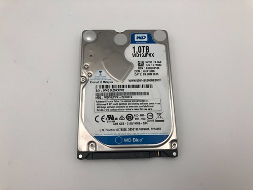 1TB / 1000GB HDD 2.5 inch notebook SATA Hard Drive - Western Digital Blue 9,5mm