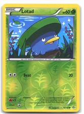 Lotad 10/160 XY - Primal Clash Reverse Holo Pokemon Common Lightly Played