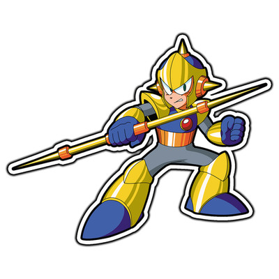 Enker #1 Mega Man Retro Sticker Waterproof Vinyl Decal Die-Cut