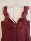 NEW Azazie Lyra Bridesmaid Dress: Terracotta A-Line Chiffon Dress Size A12 — photo 6
