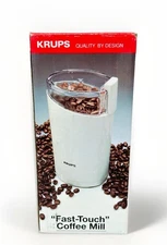 Krups Household Coffee Spice Mill Grinder Type 203 Electric Fast Touch White