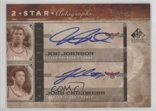2006-07 SP Signature Edition 2 Star 21/25 Joe Johnson Josh Childress Auto 0c3