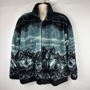 Wolf Fleece Jacket | eBay
