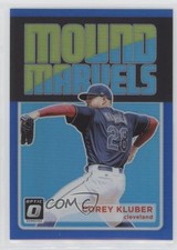 2018 Panini Donruss Optic Mound Marvels Blue Prizm 54/149 Corey Kluber #MM4 8k4