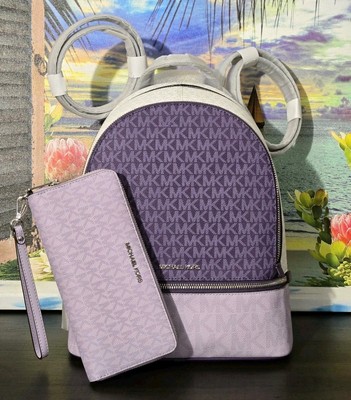 Michael Kors Rhea mini color block Backpack w/ dust bag Rhea Mini Color-Block Logo Backpack | Michael Kors [US] main image 2