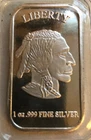 Indian Head Buffalo  1 Ounce Silver Bar Uncirculated Sealed in Plastic