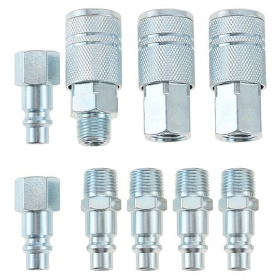 Industrial Air Coupler and Plug Kit Air Compressor Hose Accessories Fittings