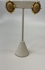 Monet Gold Tone Post-Back Faux-Pearl Earrings 13.8g