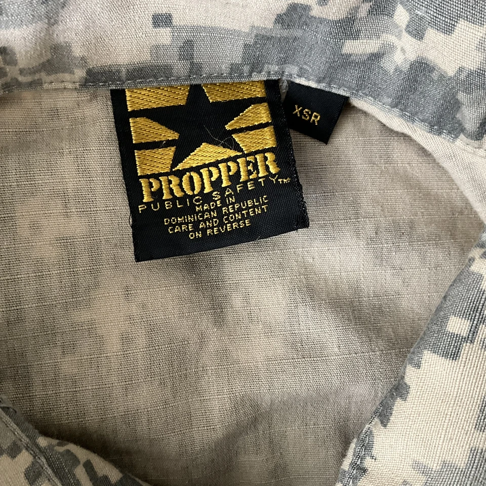 Propper Public Safety Camo Coat Jacket Shirt Size XSR - Image 2 of 4