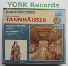 WAGNER - Tannhauser LEINSDORF / MELCHIOR / FLAGSTAD- New Sealed 3 CD Set Arkadia