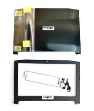 Laptop LCD Cover Back Rear Top Lid with Front Bezel and Hinges for Acer Nitro...