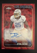 2024 Topps Chrome Sapphire Edition - Rookie Autographs Junior Colson #RA-JCO Red