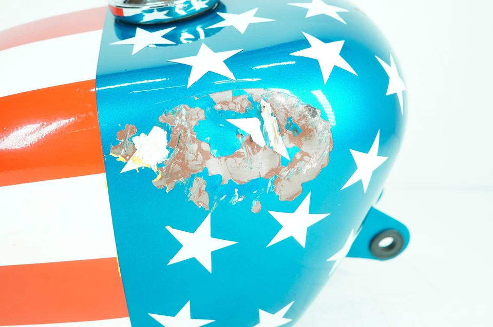 Harley Sportster XLH 1000 1984 OEM depósito de tanque de combustible gasolina * abollado * Foto 3 de 4