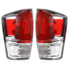 Tail Lights Assembly Compatible with 2016-2023 Tacoma Silver, Rear Light Tail...