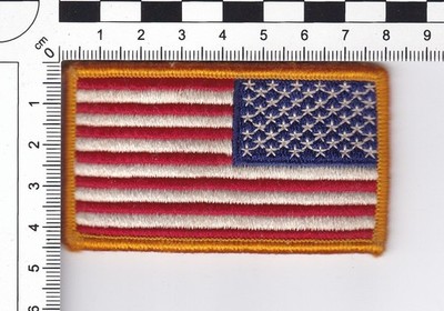 Full Color USA Flag Patch - Reverse with Hook Fastener