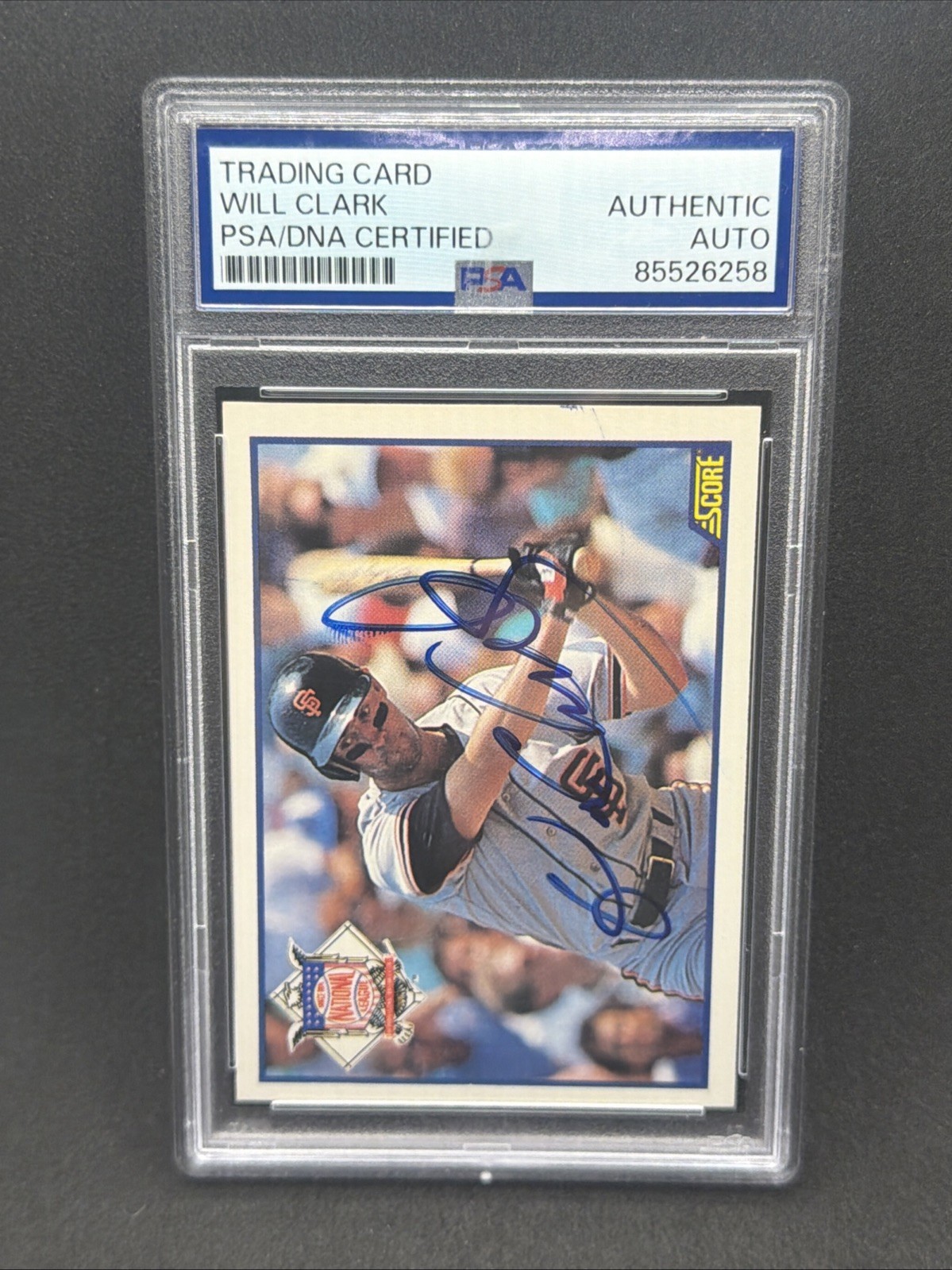 1990 Score Will Clark #699 PSA Authentic Auto AUTOGRAPH SIGNED Giants