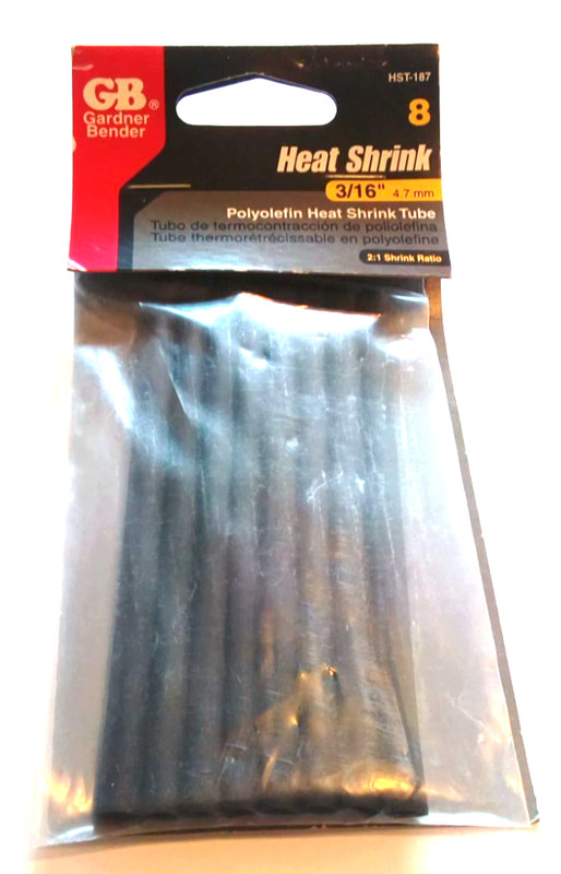 Gardner Bender Polyolefin Heat Shrink Tube, 3/16" (4.7 mm) New MIB