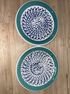 Set Of 2 La Primula Italian Art Pottery Salad Plates