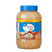 Great Value Family Size Minced Garlic in Water, 32 oz Jar