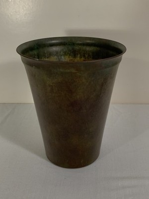 Just Andersen Patinated Bronze Vase, Denmark, Model 1595, circa 1930s