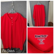 King Size Shirt Mens Polo Red 9xl
