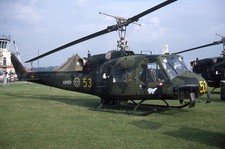 Kodachrome Slide 03313/53 AB-204B Swedish Air Force Middle Wallop 1986(C5)