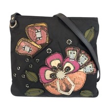 Prada Tessuto Nylon Leather Shoulder Bag