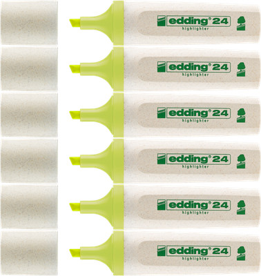 6x edding 24 EcoLine Textmarker gelb