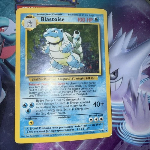 Blastoise 2/102 Holo Rare Base Set Pokemon Card Pokémon TCG  Played