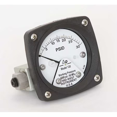 #ad Midwest Instrument 120 Aa 00 Oo 30P Pressure Gauge 0 To 30 Psi $235.99