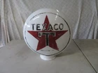 antique original TEXACO milk glass GAS PUMP GLOBE