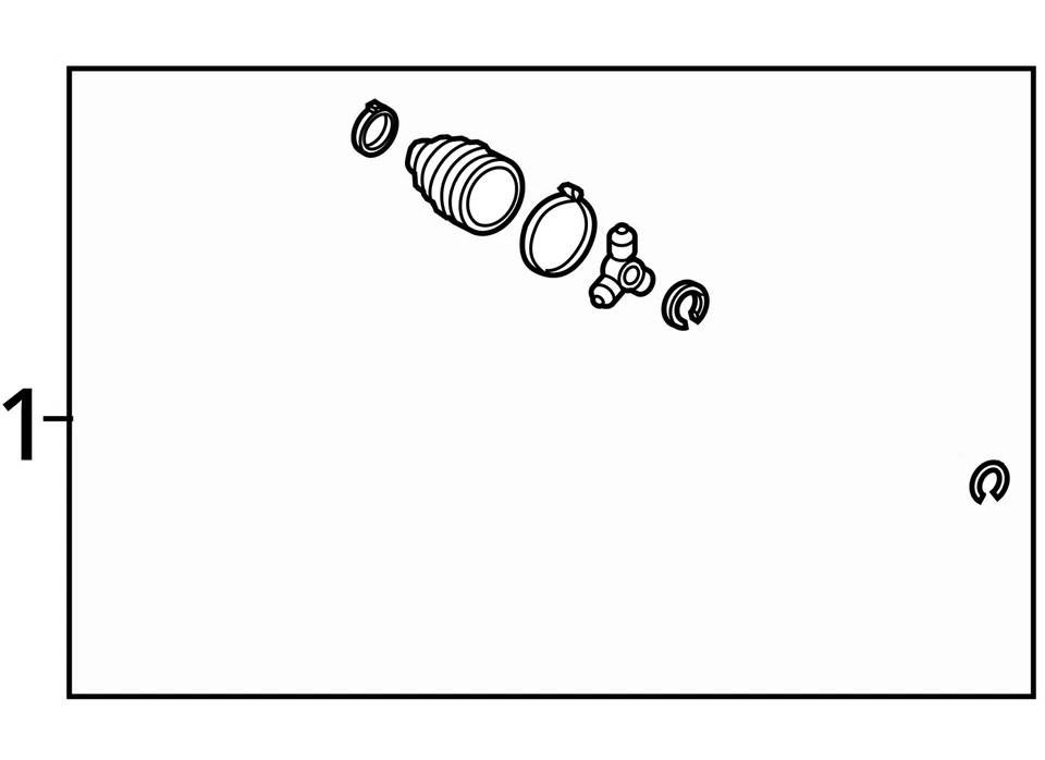 Conjunto exterior delantero eje eje se adapta a 12-20 LEXUS GX460 25963125 Foto 4 de 4