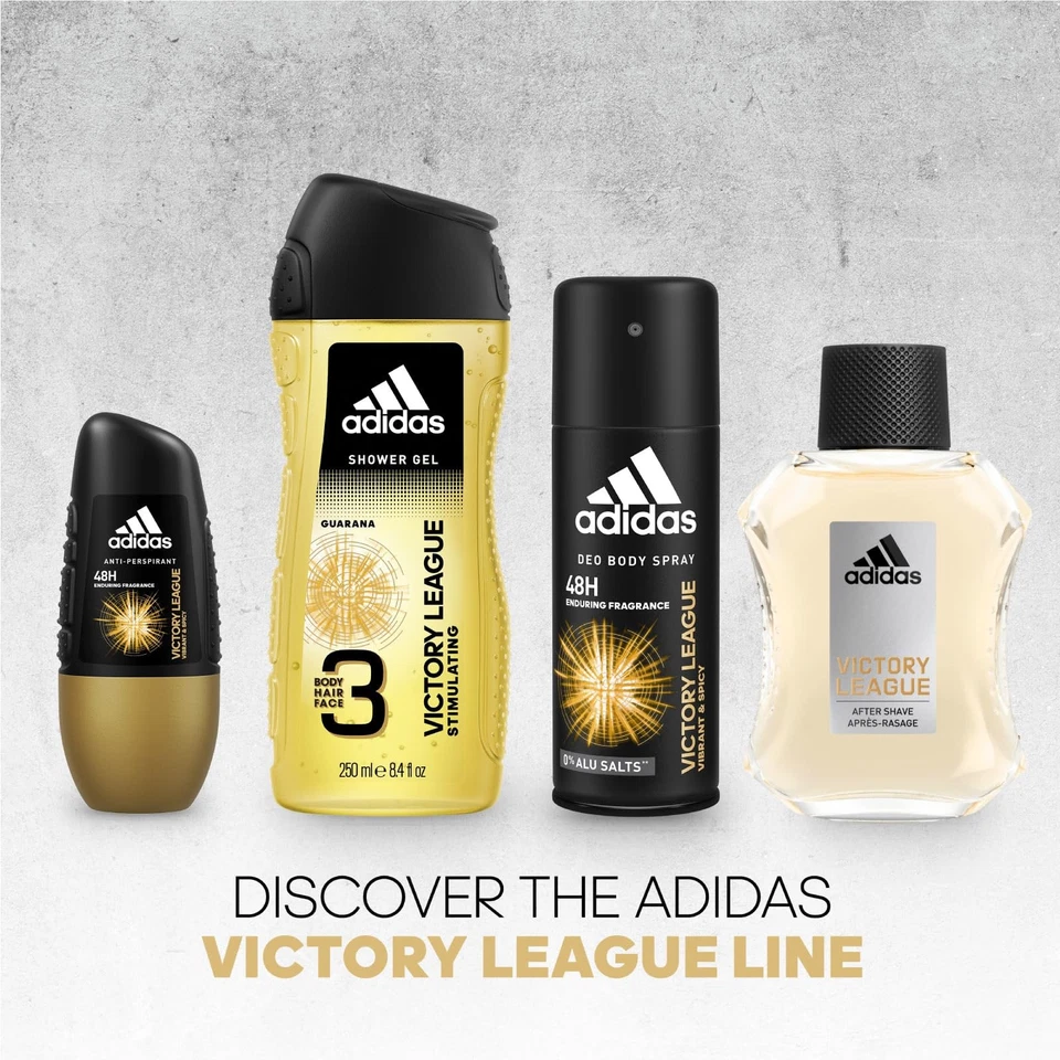 Adidas Victory League After Shave 3.4 Fl Oz Vegan Woody Ambery Scent - Image 4 of 4