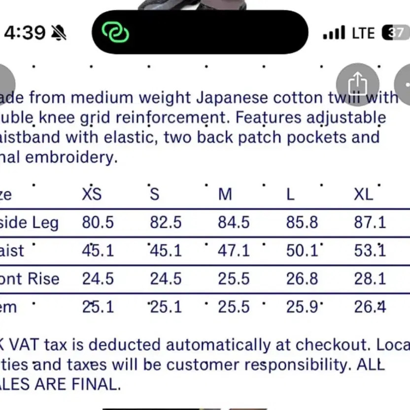 Asics Kiko Kostadinov Novalise Reatris S Size Black Pants thumbnail 6